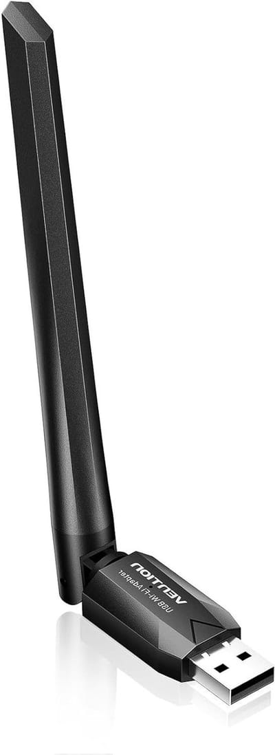 Wifi Bluetooth Adapter - Netwerk Dongle - Snelle Internet Verbinding - Dual Band Antenne - AC600 Snelheid - Zwart