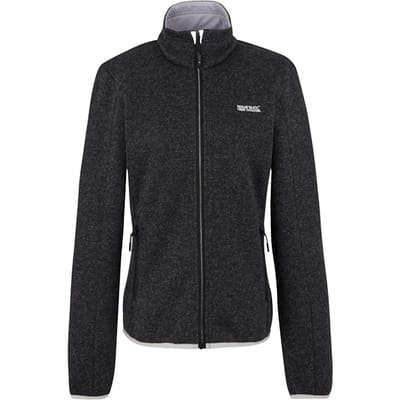 Regatta Dames Newhill Volledige Rits Fleece Jacket (Zwart/Oester Champignon)