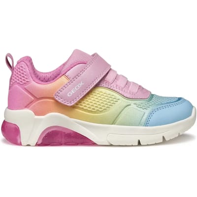GEOX FADINLIGHT MEISJES Sneakers - ROZE/VEELKLEURIG - Maat 36