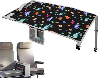 Kinder Vliegtuig Bed - Reisbed Peuter - Comfortabel Slapen - Waterdicht Materiaal - 76 x 44.5 cm - Dinosaurus