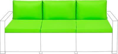 Zitkussens met Rugkussens - Buiten Tuinkussens - Waterbestendige Tuinstoelkussens voor Rotan Stoelen - Stoelkussen voor Terrasmeubilair