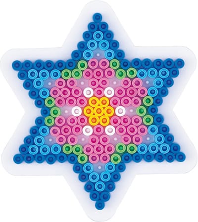 Hama midi STER / KERSTSTER strijkkralen vormpje / figuur / grondplaat voor normale strijkparels (strijkkralenbordje star / legbordje), creatief kralen cadeau voor kinderfeestje / kinderverjaardag