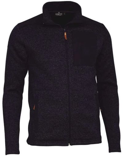 Kinetic Upland Knit Fleece Met Volledige Rits Blauw L Man