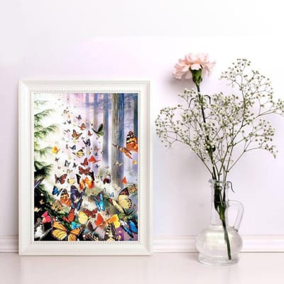 Diamant Schilderij Volle Boor Vlinder Diamant Dieren Diy Diamant Borduurkunst Strass Steentjes Afbeelding 20X30CM gray