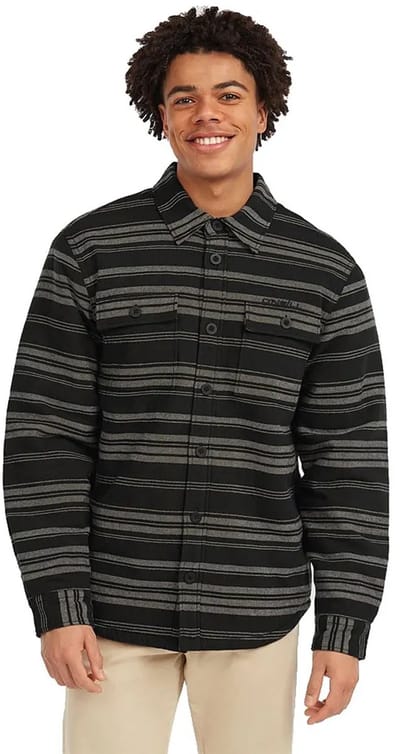 O´neill Must-have Fleece Lined Overhemd Met Lange Mouwen Zwart L Man