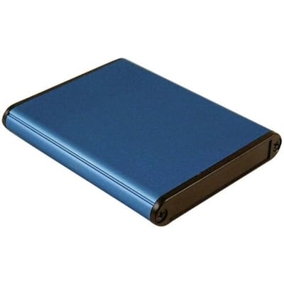 Hammond Electronics 1455A802BU Universele behuizing 80 x 70 x 12 Aluminium Blauw 1 stuk(s)