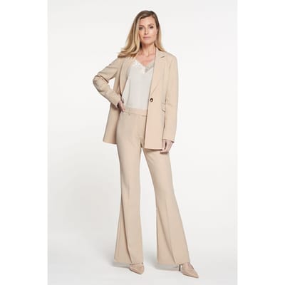 Ibana Perrie Oyster White Size: 38 | Wide-Leg & Flared Pants Outlet | Dames | Beige