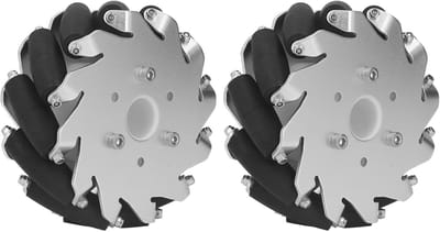 Omni Wiel - Robot Wiel - Robotbouw Projecten - 45kg Draagvermogen - 127mm Diameter - Zilver
