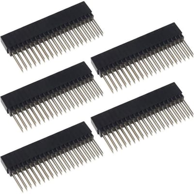 Allecto - Vrouwelijke Pin Header - 40 Pins - Dual Row - 2 x 20 Pins