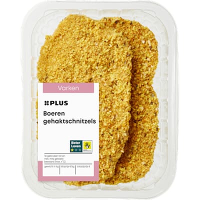 Boeren gehaktschnitzels