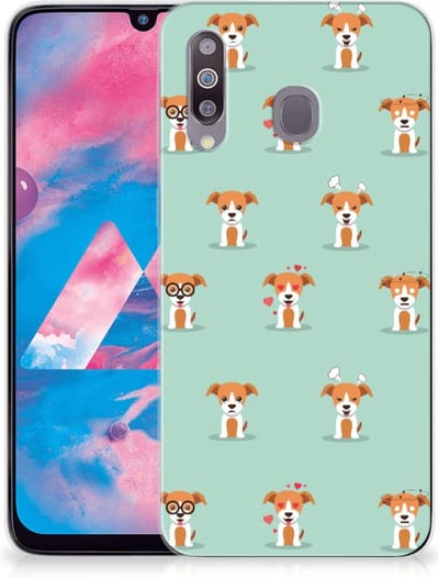 Samsung Galaxy M30 TPU Hoesje Pups