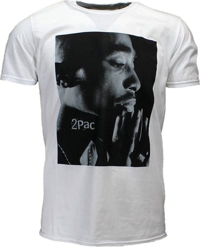 Tupac 2PAC Changes Side Photo T-Shirt - Officiële Merchandise - M