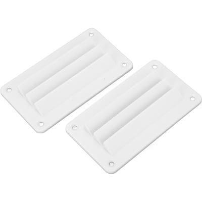 2 stuks RV Luchtrooster Professioneel Badkamer Kantoor Ventilatie Uitlaatrooster Louver voor Boot Jacht Huis White