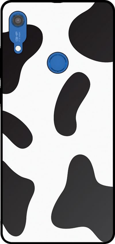 Smartphonica Telefoonhoesje Geschikt voor Huawei Y6S met Koeienvlekken Opdruk - TPU Backcover Case With Cow Patches Design geschikt voor Huawei Y6S