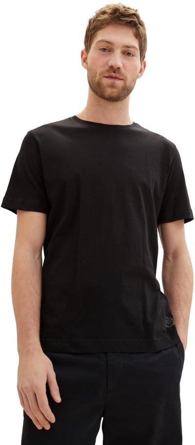 Tom Tailor - Katoenen T-shirts in een 4-pack - Maat XXL - Black