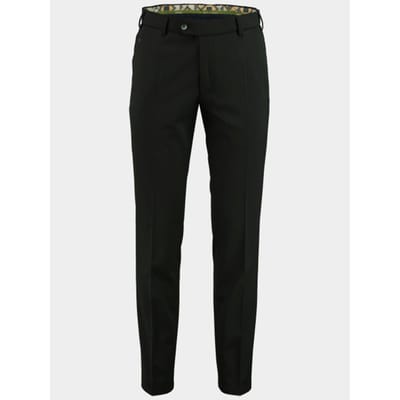 Meyer Broek Bonn Modern Fine Gabardine Bistretch Wool Blend Zwart / male