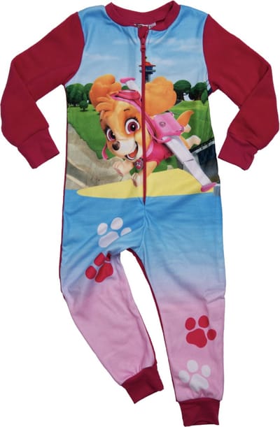 Paw Patrol - Onesie / Jumpsuit / Huispak - Fleece - Roze - Maat 98/104