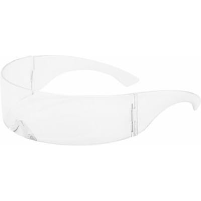 Lunettes de fête, visière enveloppante, grand miroir, lunettes de soleil de personnalité, lunettes de mode, lunettes coupe-vent d'équitation Transparent transparent