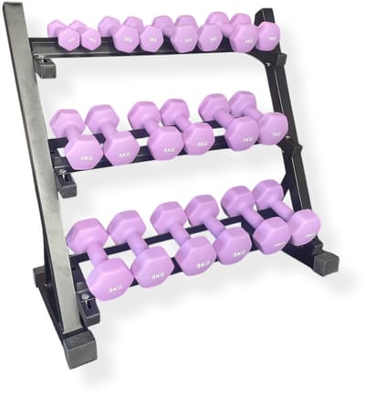 Padisport Dumbell set met rek - dumbell set met houder - dumbell rek - halterrek - dumbell opbergrek
