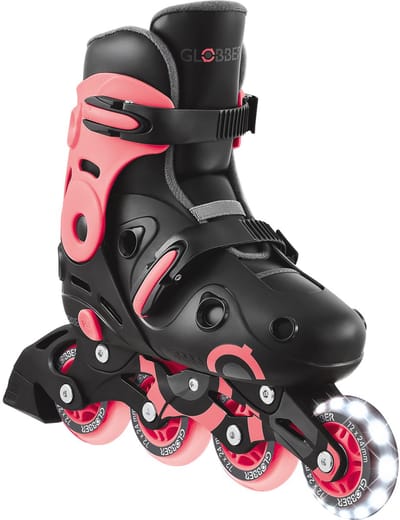 Inline Skates - Globber Go Skate Pink- roze - verstelbaar 34-37 - lichtgevende wielen - vanaf 5jaar