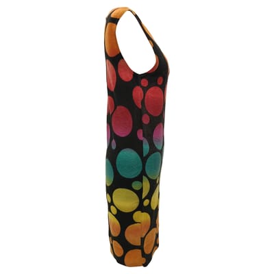 Diane von Furstenberg jurk met stippenprint in veelkleurige wol