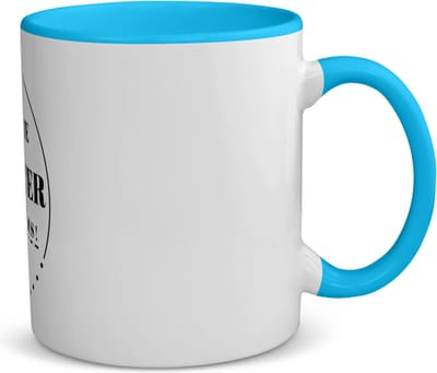 Akyol - de beste dochter dat ben ik dus koffiemok - theemok - blauw - Dochter - beste dochter - liefste dochter - verjaardag - cadeau - kado - bedankje - geschenk - 350 ML inhoud