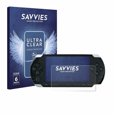 Savvies - Screenprotector voor Sony PSP 1000 - Folie Beschermfolie transparant 6 Stuks