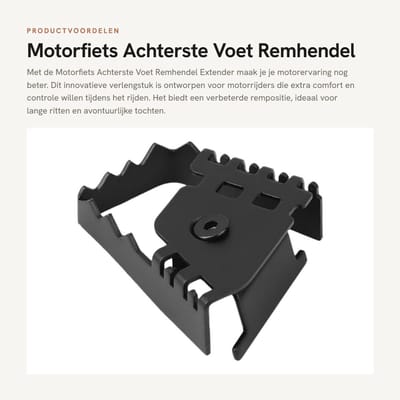 Dailygoods- Remhendel Roestvrij Staal - Verlengstuk - Extender - Voor F800GS/F700GS/F650GS - Zwart - 100% Gloednieuw - Rempedaal