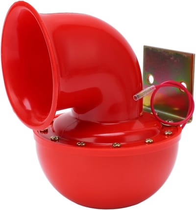 Allecto - Claxon - 150dB - Luid - Rood - Elektrisch - Sterke Geluid - Metaal - Voor Auto Boot Motorfiets - Geschikt voor Truck Trein - Allecto Mode..