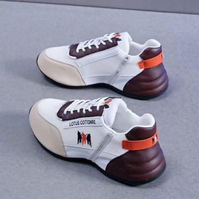 Heren Klassieke Dad Schoenen Comfortabel Lichtgewicht Dikke Zool Modieus Veelzijdig Trendy Herenschoenen Sportschoenen 44 white
