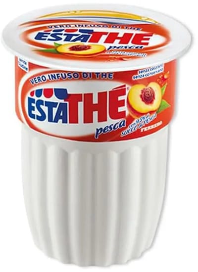Estathé Pesca Bicchierini – Italiaanse IJsthee Perzik in beker - 24 x 20cl