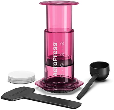 AeroPress Clear - Roze (Transparant)