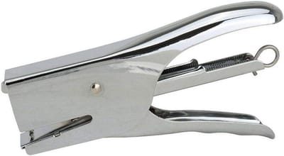 Metalen Nietmachine - Kantoor Nietmachine - Papier Werk - Robuuste Volledig Metalen - 15x8x3 CM - Zilver