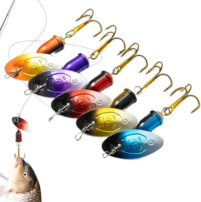 Spinner Baits - Kunstaas Lepel - Vissen Forel - 360 graden rotatie - 5897 g - Multicolor