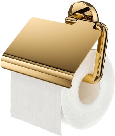 Tiger Cooper - Wc rolhouder zonder klep - Toiletrolhouder - Zonder boren - Boren of lijmen - Goud