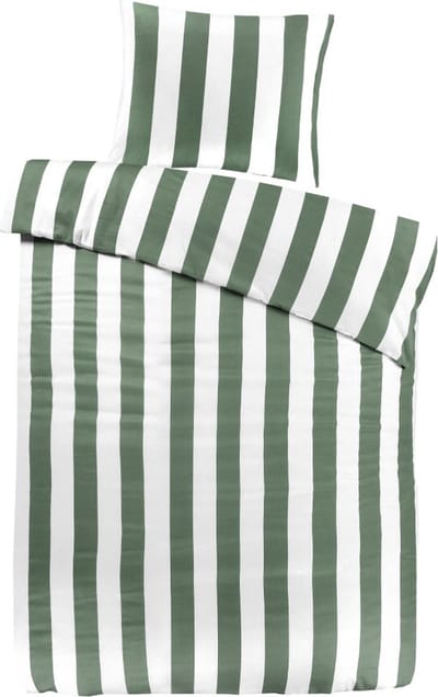 Papillon Lewis Dekbedovertrek - Eenpersoons - 140x200/220 cm - Groen