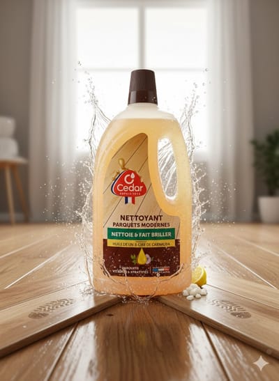O'Cedar Nettoyant Parquets Modernes 1L – Lijnolie & Carnaubawas – Voor Vitrified & Laminaatvloeren