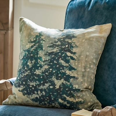 LOBERON Kussenhoes Mierta beige/groen