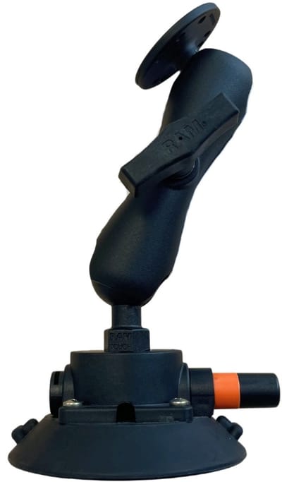 Seasucker 4.5" zuignap met RAM Mounts C-Maat heavy duty AMPS zuignap set