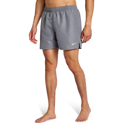Nike 5 Inch Swim Shorts Korte Broeken Heren - Grijs - Maat L - Poly Mesh