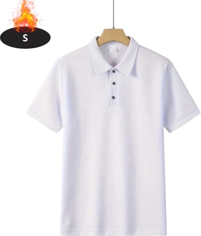 Nivard Poloshirt Heren - T-Shirt Heren - Shirt - Overhemd - Polo Shirt - Wit - S