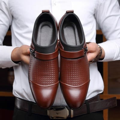 Nieuwe Leren Schoenen Heren Zakelijk Kleding Grote Schoenen Mode Honderd Toren Casual Herenschoenen Trend 48