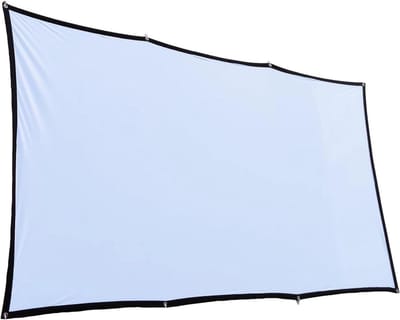 Projectiescherm - Beamerdoek - Thuisbioscoop - Kreukvrij ontwerp - 150 inch - Wit met zwarte rand