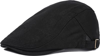 Flat Caps - Tweed Zwart - Coppola cap - Heren Pet - Baret Heren - Heren Kleding - Cadeau Man - One Size - Flat cap - kerstcadeau