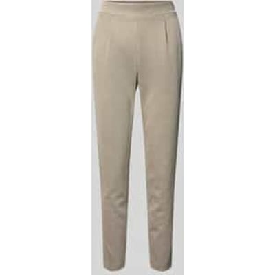 Slim fit stoffen broek met elastische band Model 'Kate'