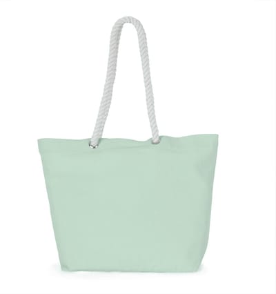 Kimood Totebag in marinestijl KI3209 - Washed Misty Green - One size