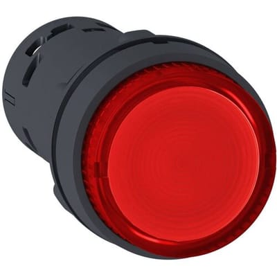 Schneider Electric XB7NW34B1 Verlichte druktoets, Harmony XB7, monoblock, kunststof, Ø 22 mm, rood, geïntegreerde LED, 24 V ACDC, 1S, schroefklemmen