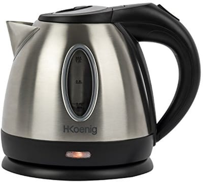 Compacte RVS Waterkoker 1.2L met Snelle Kookfunctie en Waterniveau Indicator