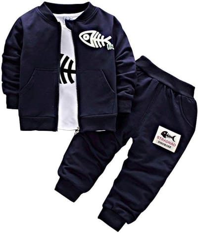 Jongens Kleding Set 3-Delig, Jas, Shirt en Broek voor Peuters