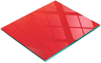 Duurzame en stijlvolle glazen snijplank met houtnerfpatroon 60x52 cm